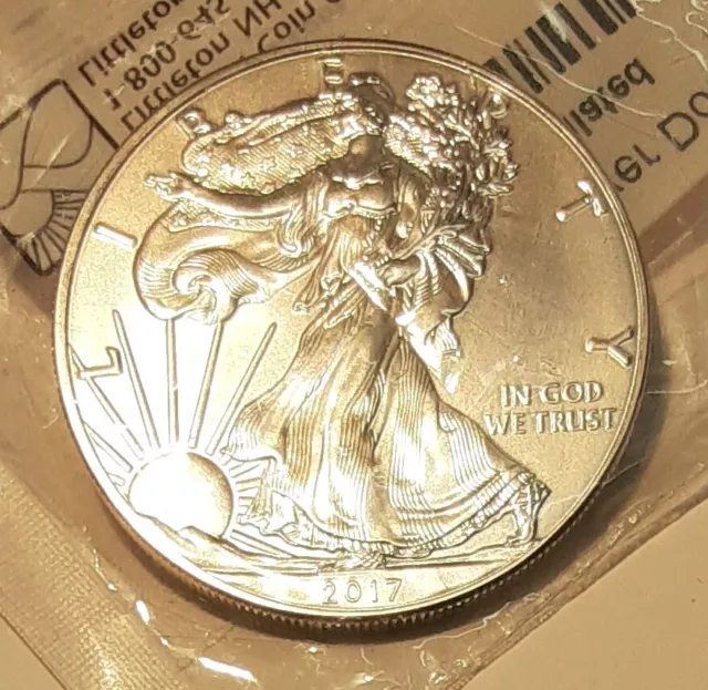 2017 US American Silver Eagle $1 1oz .999 Fine Silver in Littleton Plastic