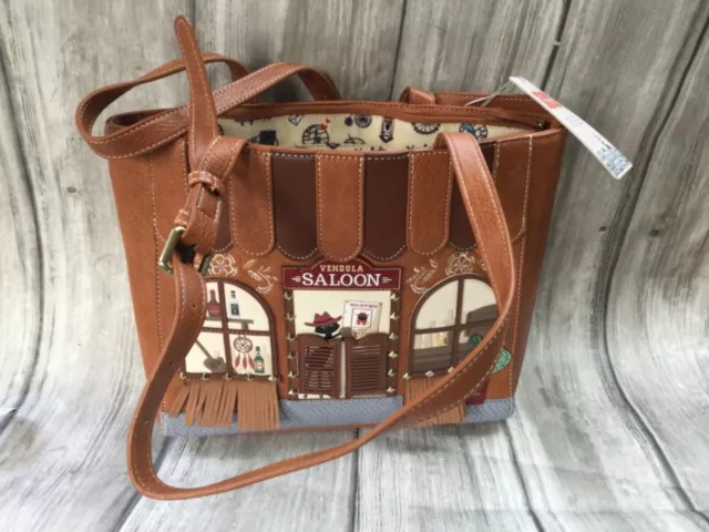 VENDULA LONDON LIMITED Edition Saloon Cowboy Western Bar Shopper