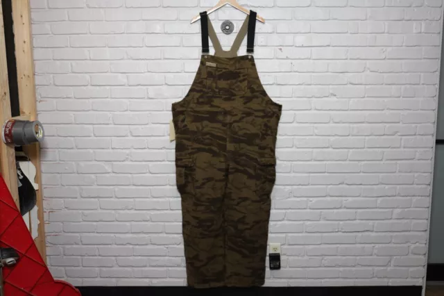 2000s columbia heavy wool blend gallatin range camo overalls size xl