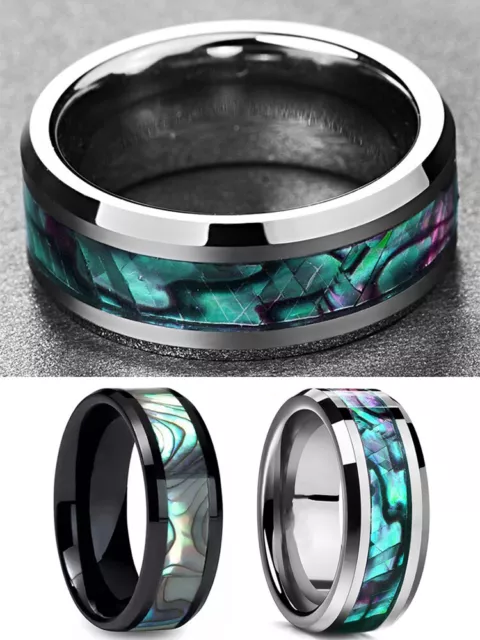 Men Women Silver Gold Stainless Steel Ring Titanium Wedding Engagement Ring Gift