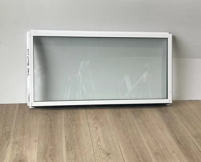 Aluminium Fixed Window Double Glazed 600h x 1210w - White Pearl - IN STOCK NOW