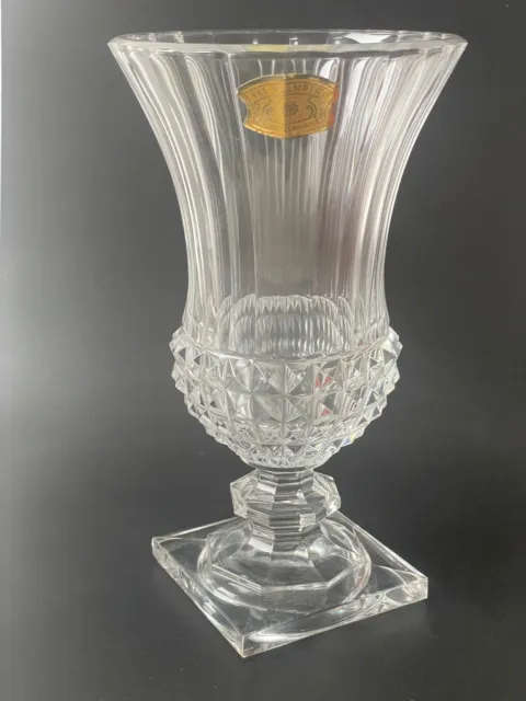 Vase Médicis en cristal de la manufacture Val Saint Lambert