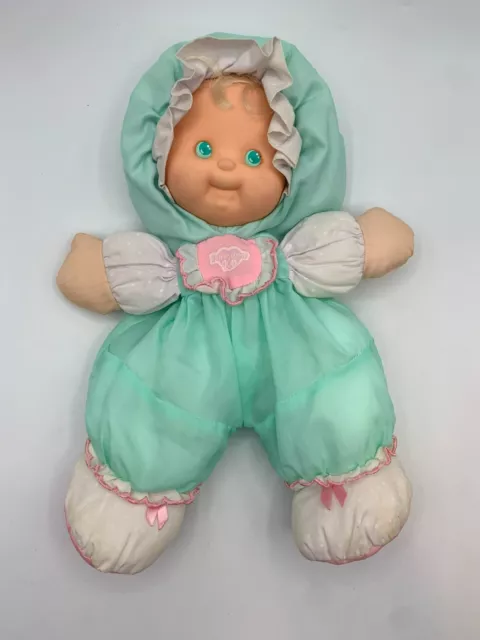 Vintage 90's Fisher Price Puffalump Kid Baby Doll Mint Green RARE Pink