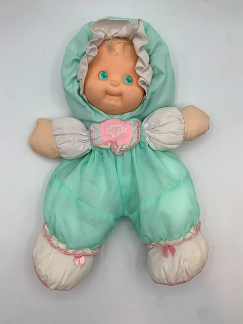 Vintage 90's Fisher Price Puffalump Kid Baby Doll Mint Green RARE Pink