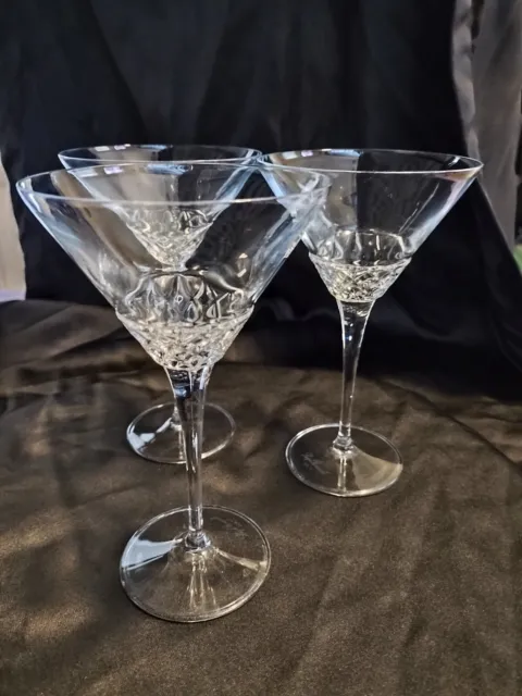 Luigi Bormioli Martini Glasses 7.5oz, Set of 3 Roma 1960 Crystal
