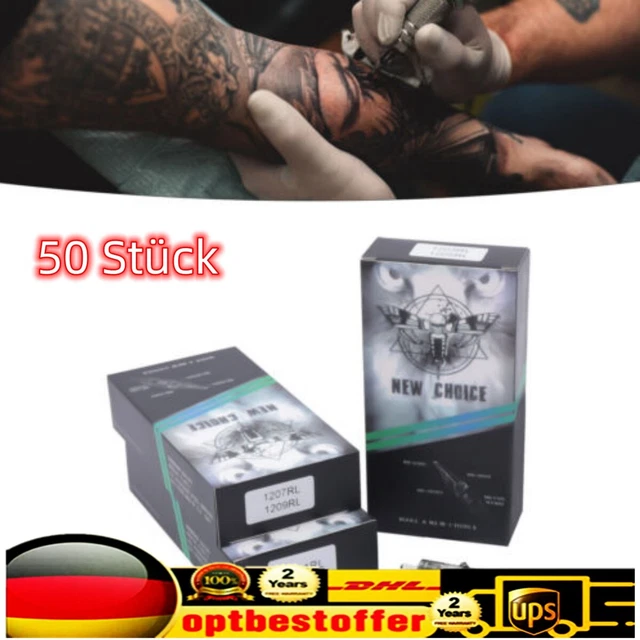 50 Stück Sortierten Tattoo-Nadeln Patronen Runde Liner Mixed 3RL5RL 7RL 9RL 11RL