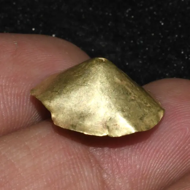 Genuine Ancient Roman Solid Gold Button Ornament Circa 1st - 2nd Century AD