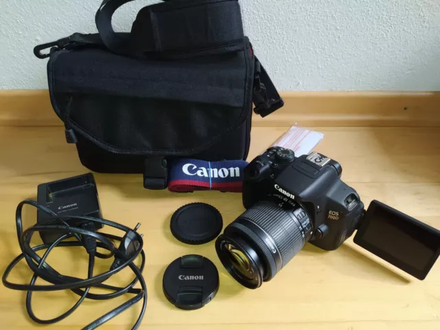 Canon EOS 700D, DSLR mit Touchscreen, 18-55mm STM Objektiv, nur 7850 Auslösungen
