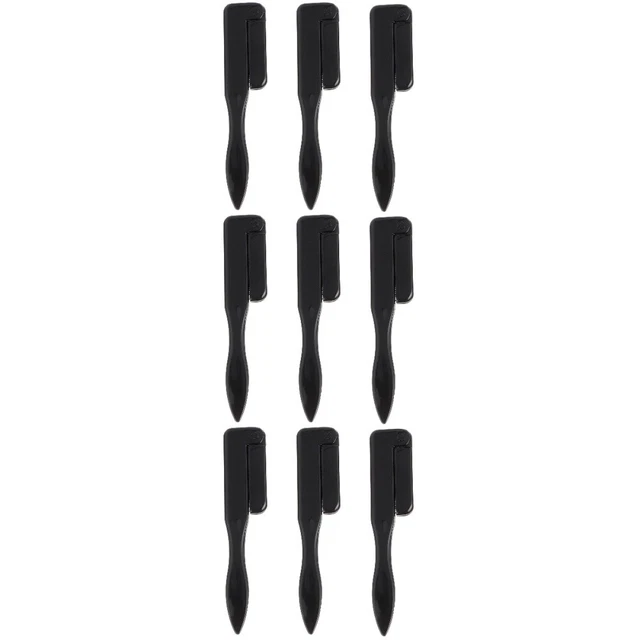 Foldable Eyebrow Comb Eyelash Extension Brush Eyebrow Lash Brush Metal Lash Comb 3