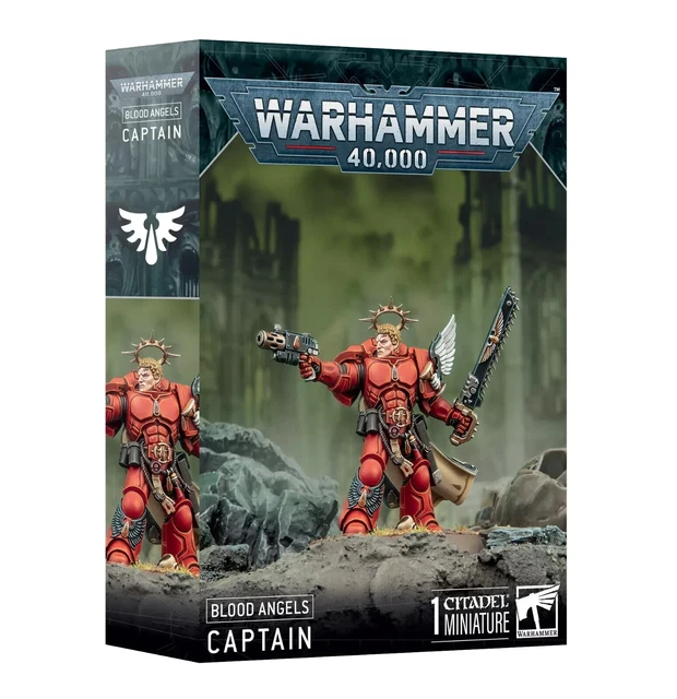 Games Workshop Warhammer 40k Blood Angels Captain Tycho Finecast - Nuovo In Scatola GW