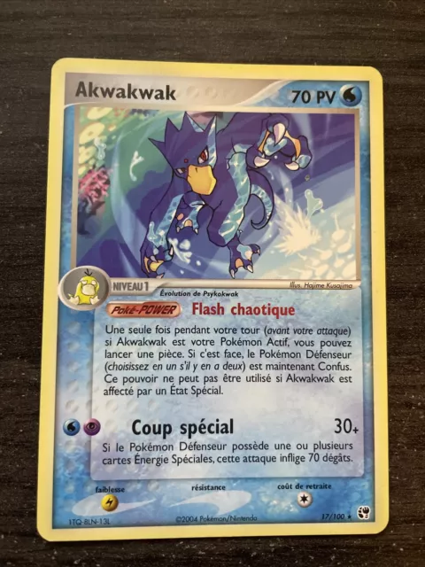 Akwakwak Rare - Pokémon 17/100 Ex Tempête De Sable Proche Du Neuf Fr