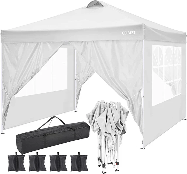 Gartenzelt Festzelt Pavillon 3x3M Wasserdicht Faltbar mit Seitenwänden Partyzelt