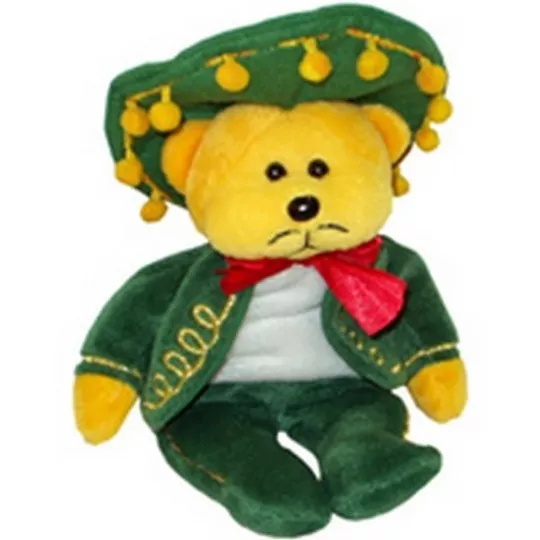 Skansen  Beanie Kid "Amigo" The Mexican Bear New & With Mint Tag