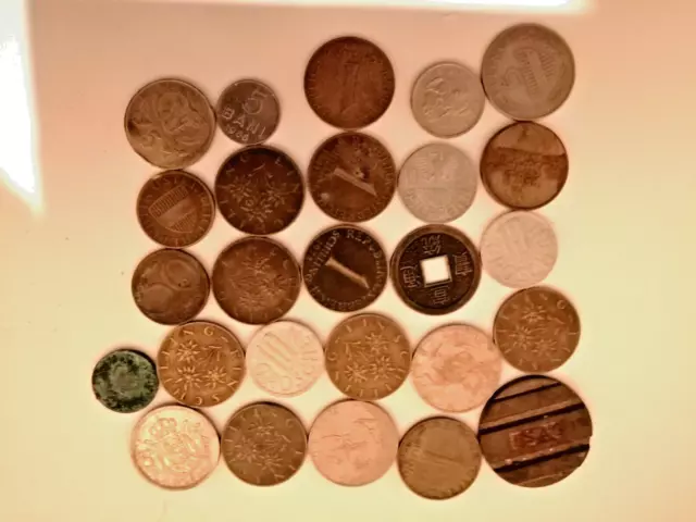 Konvolut aus aller Welt 26 Alte Münzen Von Überall