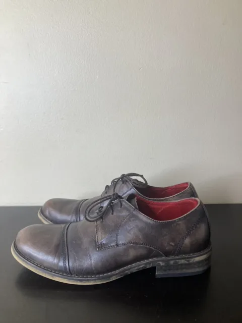 STEVE MADDEN BITON Mens Brown Oxford Shoes Leather Size 8.5 $12.81 ...