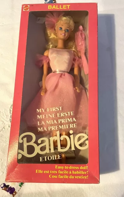 Poupée Barbie Mattel 1986- My First Barbie -vintage-coll Ballet..Etoile