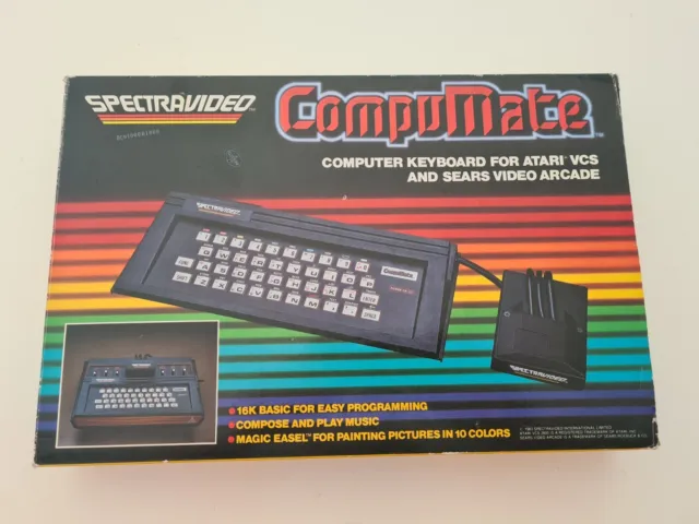SpectraVideo Compumate Computer Keyboard - Atari VCS / 2600 CIB 1983