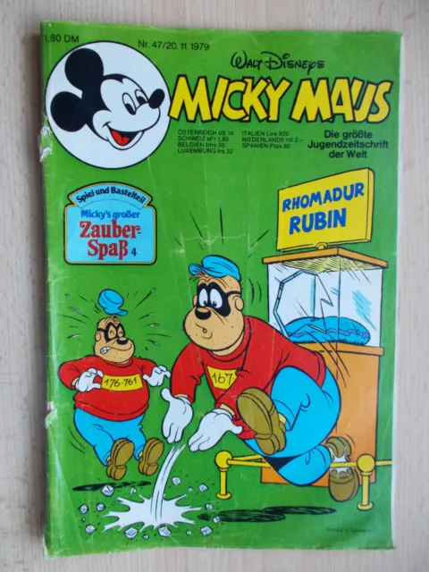 Comics, Hefte, Micky Maus, Nr. 47  / Jahrg.1979,  Walt Disneys,