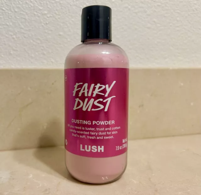 LUSH Fairy Dust DUSTING POWDER 200g (7oz) Limited Edition Snow Fairy NEW, Sealed