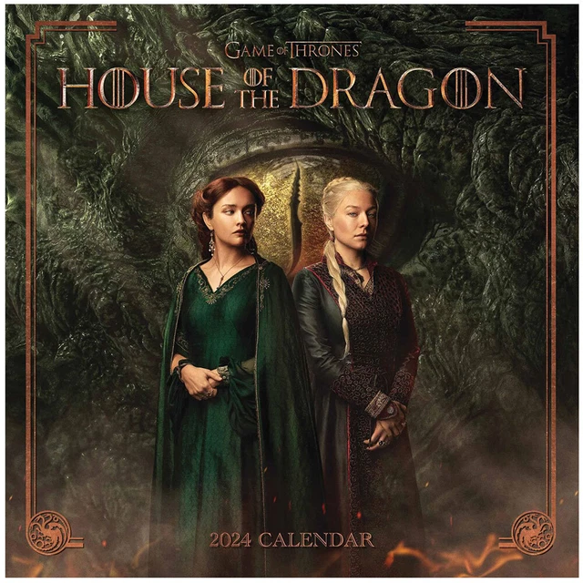 HOUSE OF THE Dragon Square Calendar 2025 Brand New Official