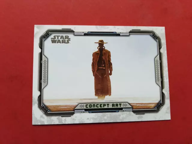 Star Wars Topps The Book Of Boba Fett parallel card concept art a stranger CA-11