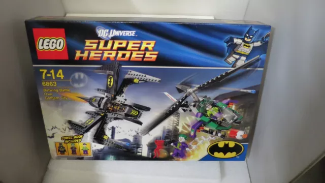 Lego  Dc Universe Super Heroes Batman Batwing Over Gotham City #6863 Unopened