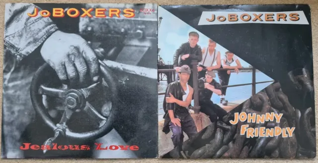 JO BOXERS | 2 x 7" VINYLS | JEALOUS LOVE & JOHNNY FRIENDLY | 1983