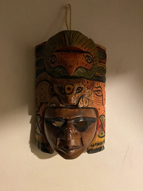 hand carved wooden Tribal Decorative Mask