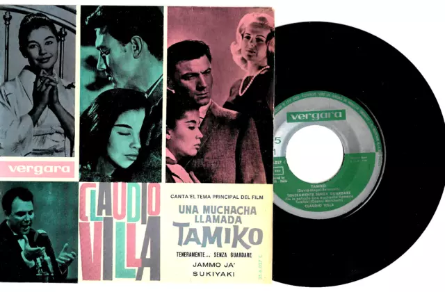 CLAUDIO VILLA 45 GIRI 7" EP TAMIKO +3 brani O.S.T Spagna VERGARA 1964