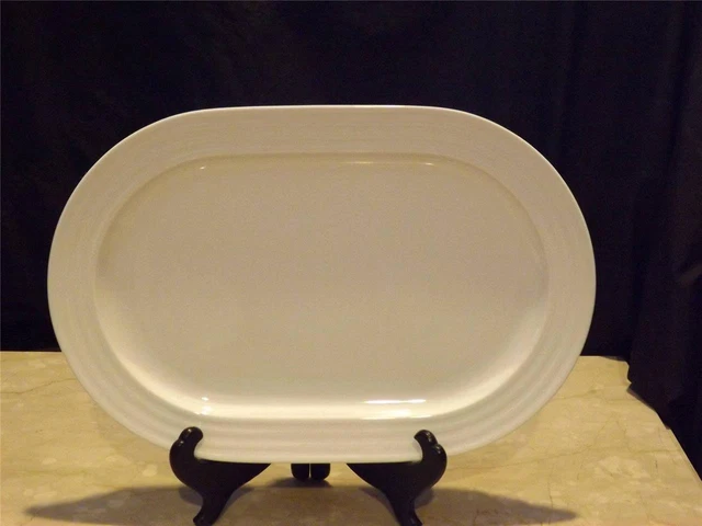 Rosenthal Studio Linie Banded White Oval Platter 16" Germany