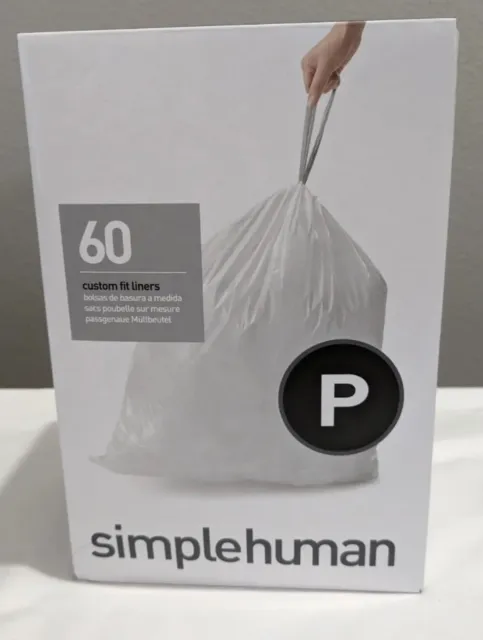 Simplehuman 10l 100ct Code R Custom Fit Trash Bags Liner White : Target