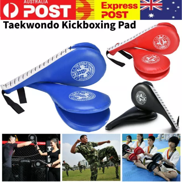 Taekwondo Double Kick Pad Clapper-Target Karate Kickboxing Focus Muay Thai MMA