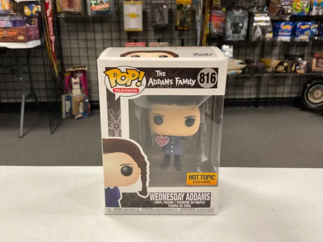 Funko Pop Television The Addams Family Wednesday Addams 816 Hot Topic Exclusive