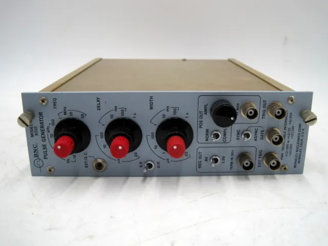 BNC Berkeley Nucleonics Model 8010 Pulse Generator Two Output NIM Bin Crate