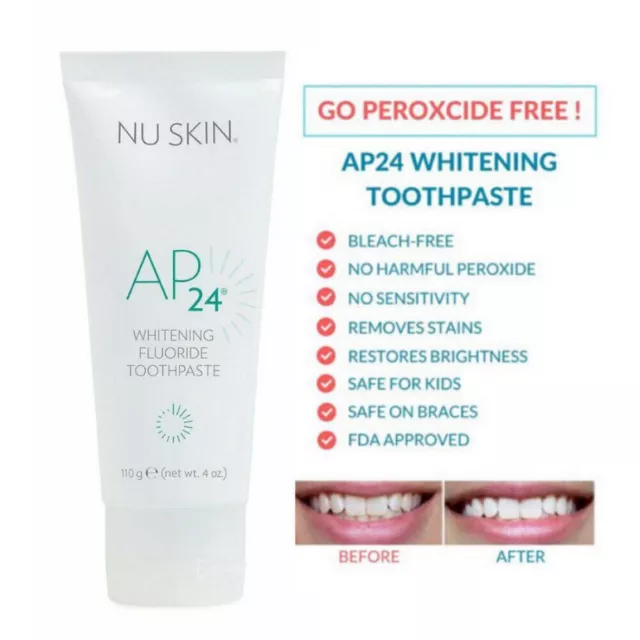 100% NU SKIN® AP24 Teeth Whitening Fluoride Toothpaste For Teeth Whitening