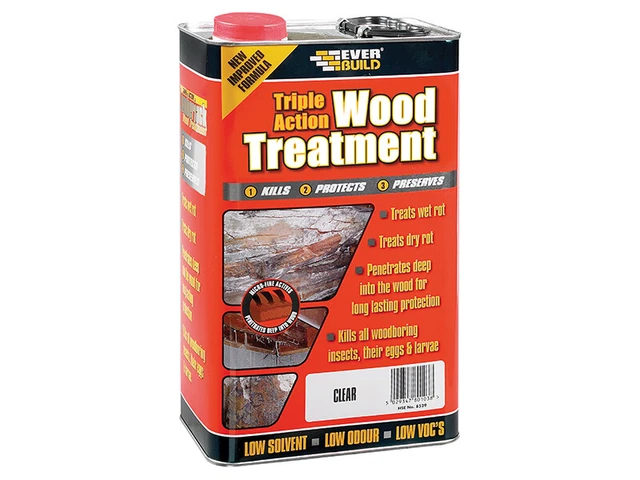 Tratamiento de madera de triple acción Everbuild LJUN01 1 litro