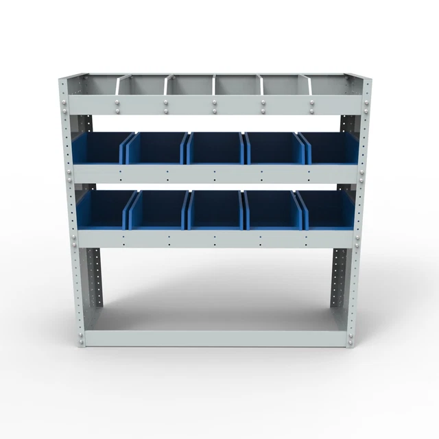 FORD TRANSIT CUSTOM Van Racking Steel Shelving Metal Racks Plastic Bins