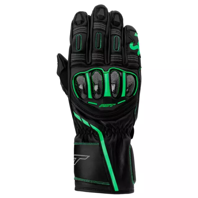 RST S1 Men's Motorcycle Gloves Black Grey Neon Green