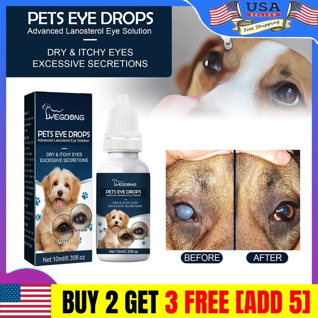 PET EYE DROPS Cataract Drops For Pet Eye Lubricant Drop Lanosterol