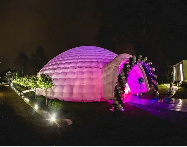Inflatable igloo tent top