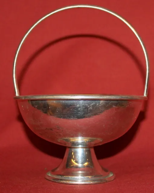Vintage European Silverplated Basket Bowl