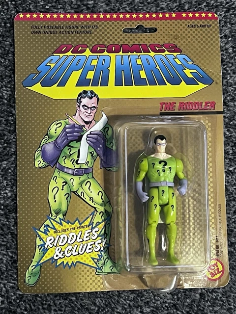 TOY BIZ DC Comics Superheroes The Riddler Action Figure 1989 MOC £29.96 ...