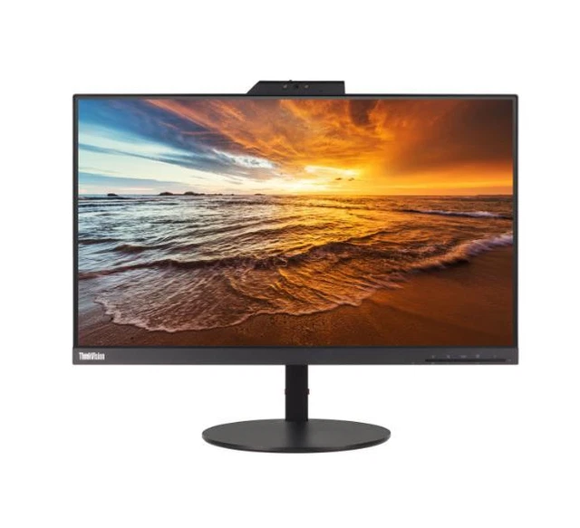 Lenovo ThinkVision T24v-10 23.8" LED IPS Full HD Monitor Webcam HDMI DP VGA