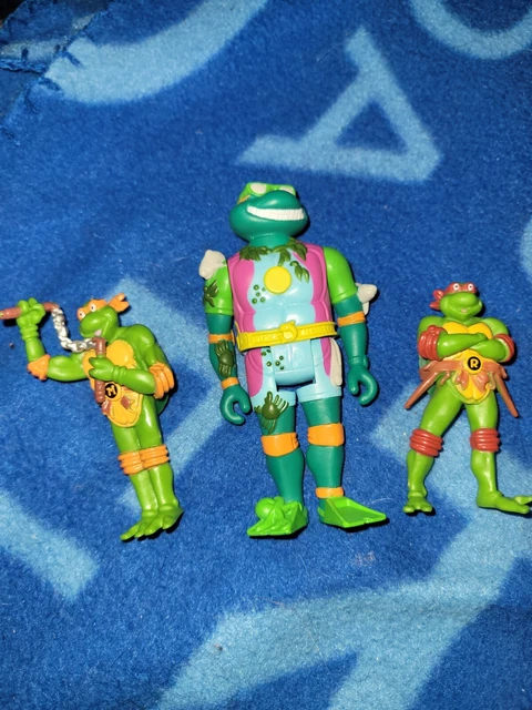 3x Teenage Mutant Ninja Turtles Scuba action TMNT