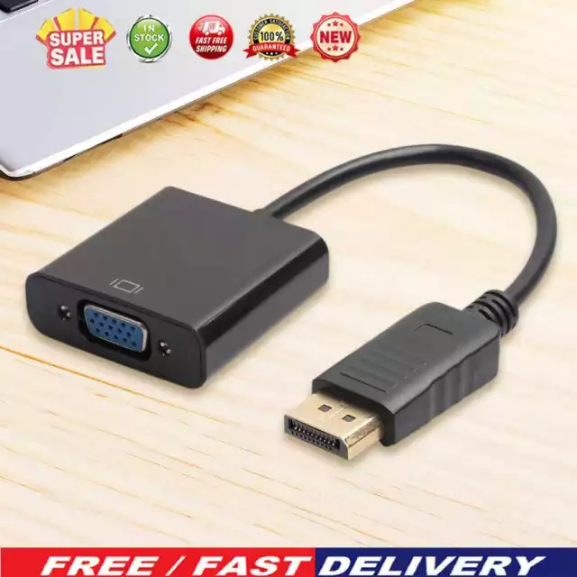 Neue 1080p DP Displayport männlich, VGA-weibliche Video-Konverter-Adapter-Kabel