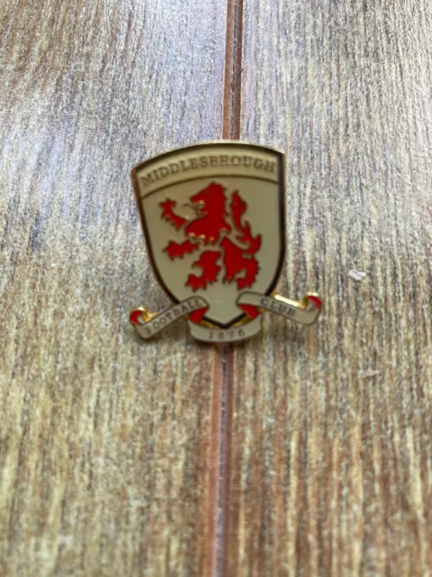 New Middlesbrough FC Quality Enamel Crest pin badge . Price includes postage