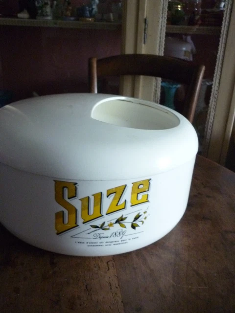Ancien Bac à Glaçons Publicitaire Suze – Coupe Du Monde 1986, Jaune Plastique Vintage