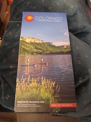 2022 Colorado Official Map To Scenery & Adventure Tourism Fold Out Map BRAND NEW