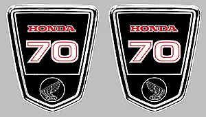 2 x STICKER DAX 70 HONDA 9x8cm BIKER ENDURO TRIAL MOTO AUTOCOLLANT HA130