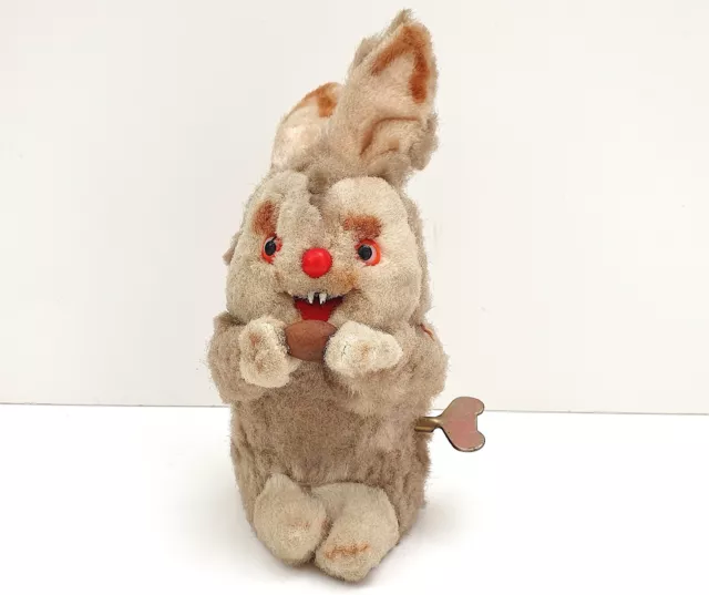 Peluche   Lapin    Ancien Jouet Mécanique Max Carl Original  Germany  Fonctionne